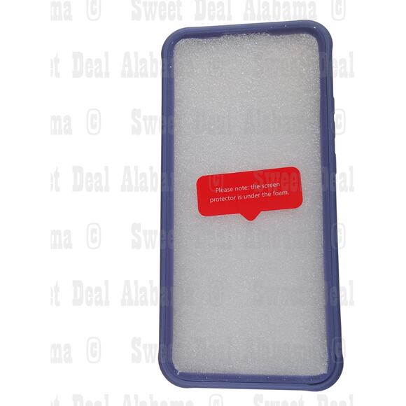 Double-N Cellphone Case For Samsung Galaxy A02 w/ Screen Protector (Purple) - Picture 2 of 8